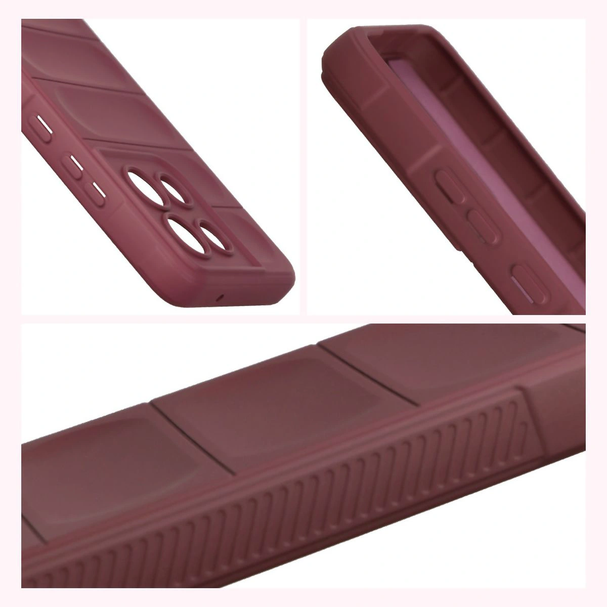 Raised edges and non-slip surface in the Bizon Case Tur for Motorola Moto G86 5G / Motorola Moto G86 Power 5G