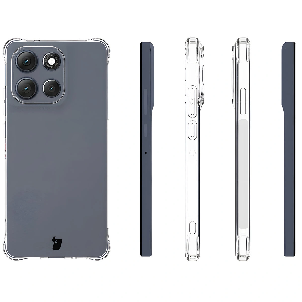 Etui Bizon Case Salpa do Motorola Moto G86 Power 5G z różnych stron