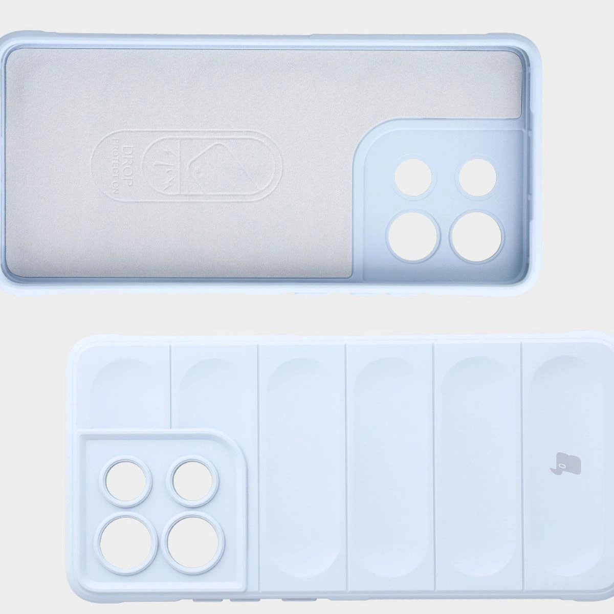 Wyściółka z mikrofibry, wyżłobienia na pleckach i wzmocnione narożniki w etui Bizon Case Tur do Motorola Moto G86 Power 5G