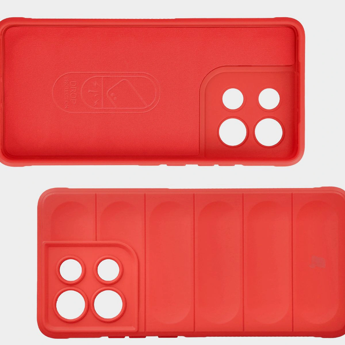 Wyściółka z mikrofibry, wyżłobienia na pleckach i wzmocnione narożniki w etui Bizon Case Tur do Motorola Moto G86 Power 5G