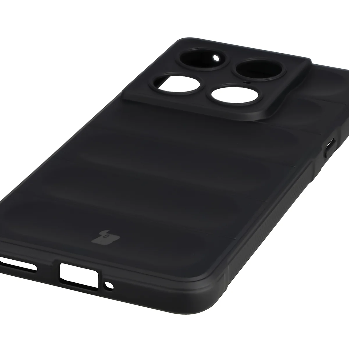 Precyzyjne wycięcia i kompatybilność z ładowaniem indukcyjnym w etui Bizon Case Tur do Motorola Signature