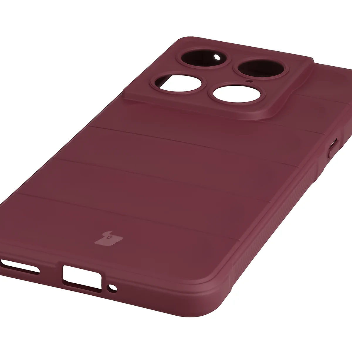 Precyzyjne wycięcia i kompatybilność z ładowaniem indukcyjnym w etui Bizon Case Tur do Motorola Signature