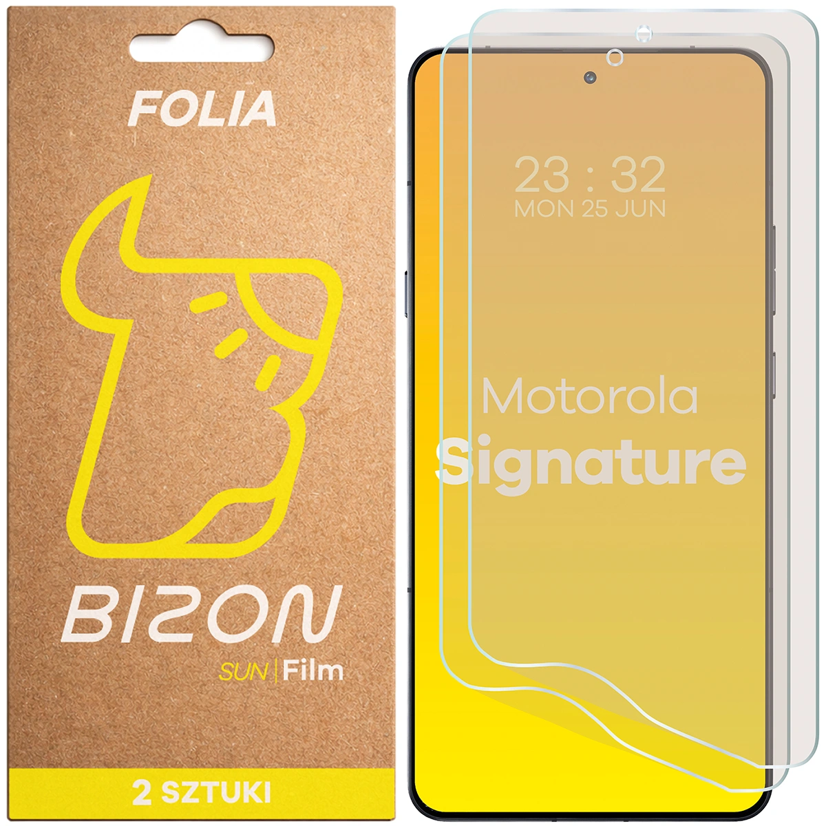 Folia matowa na ekran Bizon Film Sun Duo do Motorola Signature, 2 sztuki