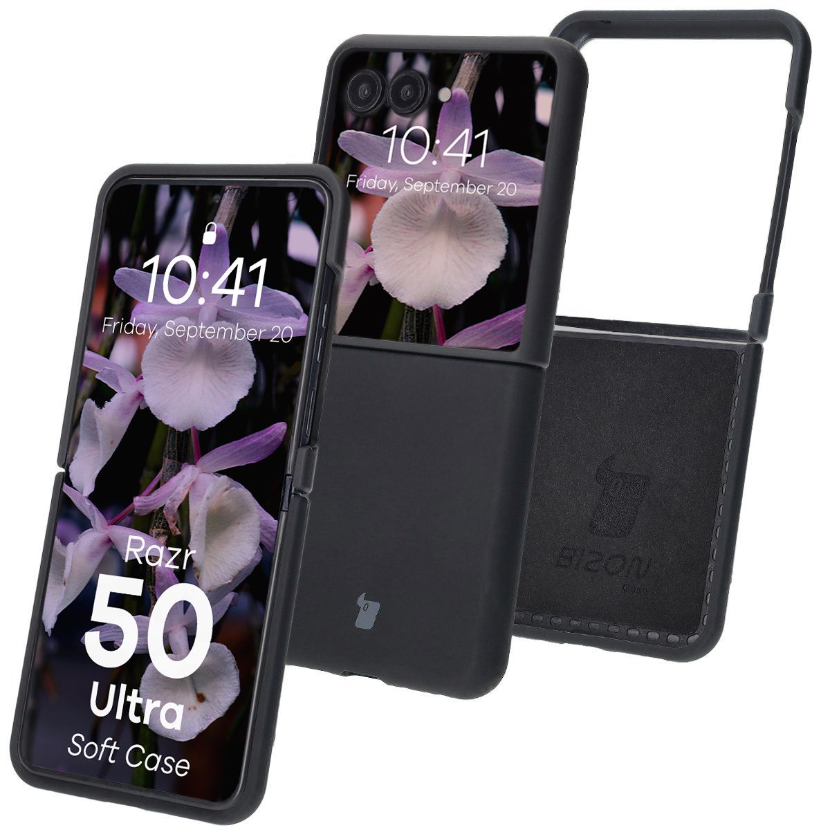 Bizon Soft Case szilikon tok a Motorola Razr 50 Ultra számára