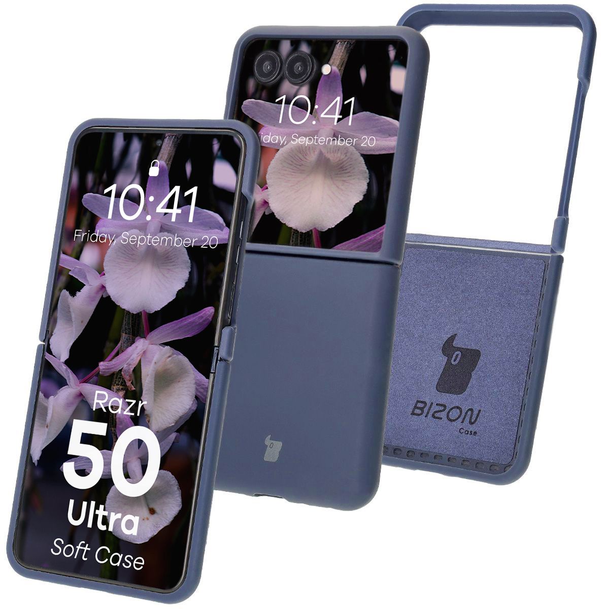 Bizon Soft Case szilikon tok Motorola Razr 50 Ultra számára