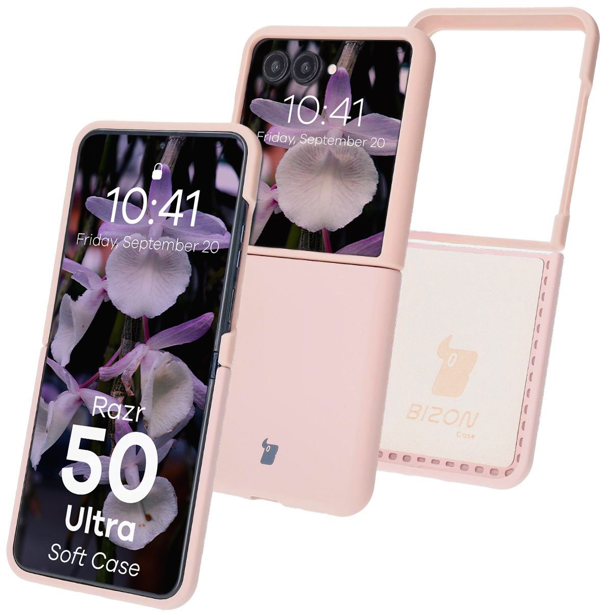 Bizon Soft Case szilikon tok a Motorola Razr 50 Ultra számára