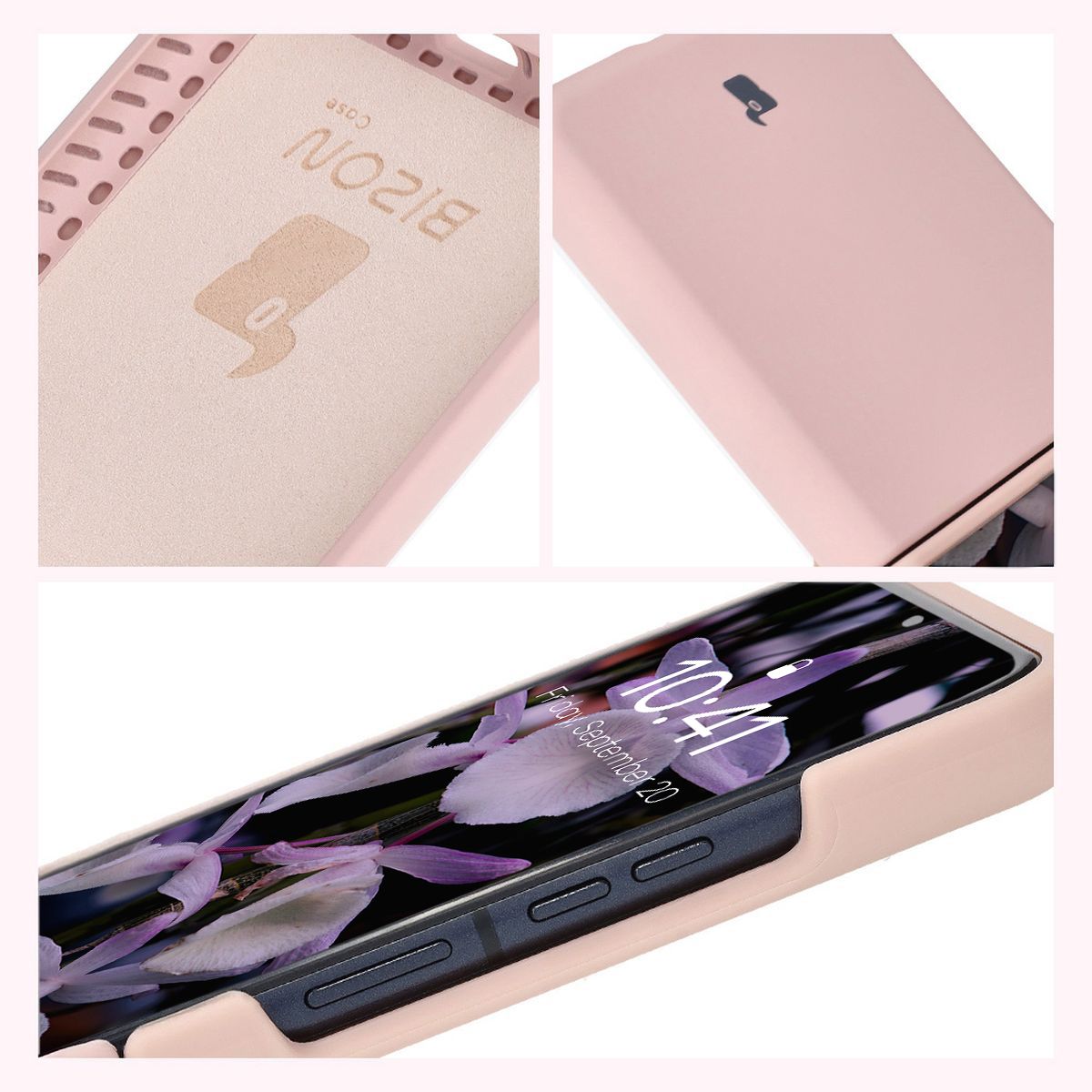 A Bizon Soft Case tok szerkezete: integrált védők, megemelt szélek és mikroszálas bélés