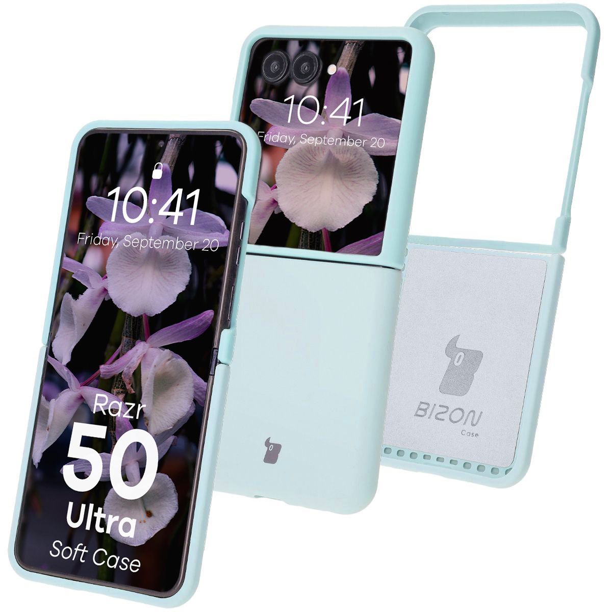 Bizon Soft Case szilikon tok a Motorola Razr 50 Ultra számára