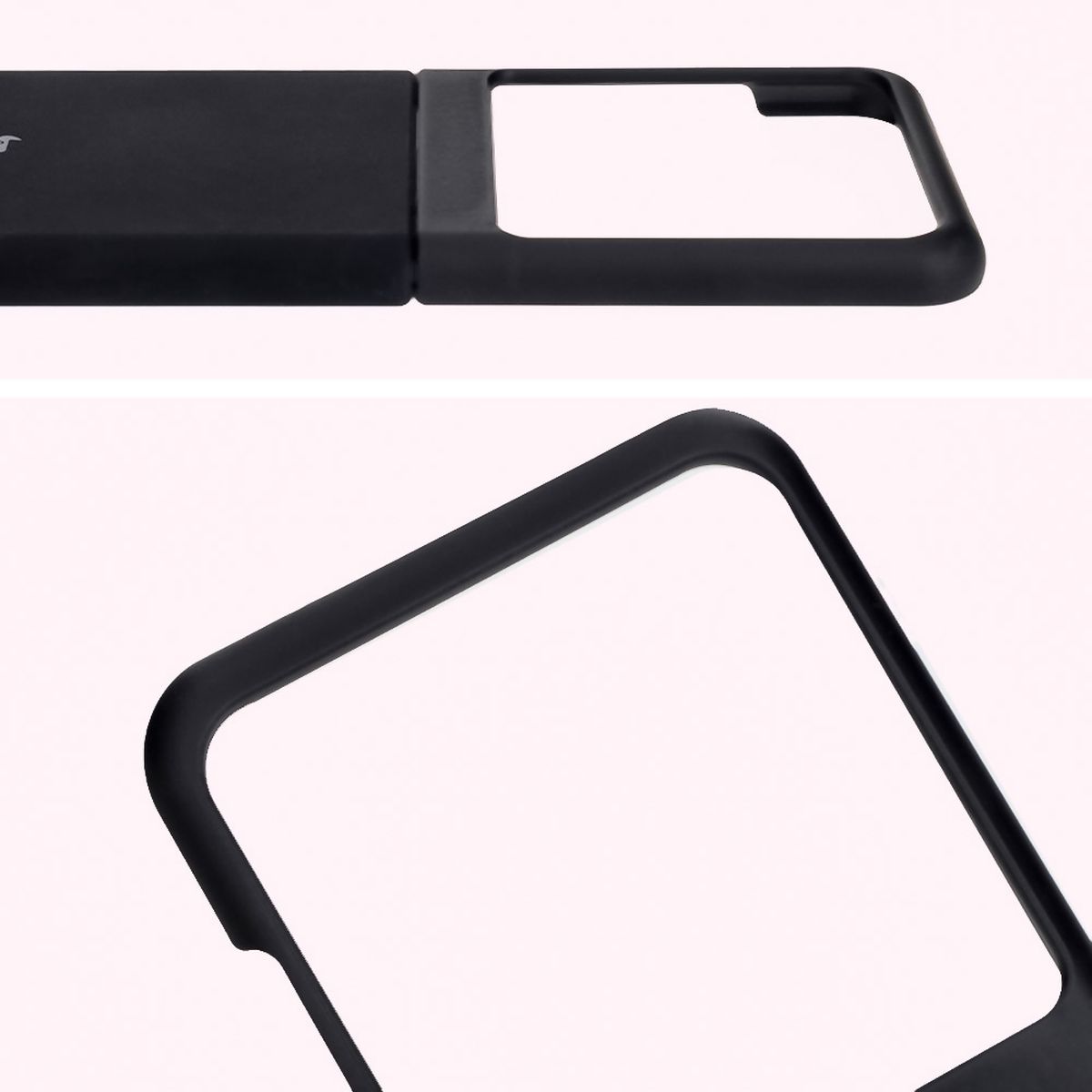 Close-up of the lens cutout in the Bizon Soft Case