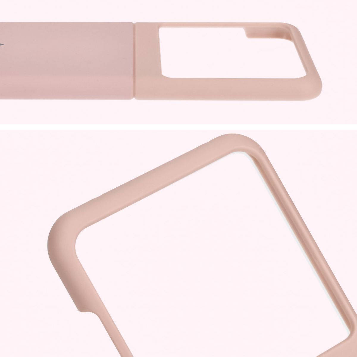 Közeli kép a lencsevágásról a Bizon Soft Case tokban