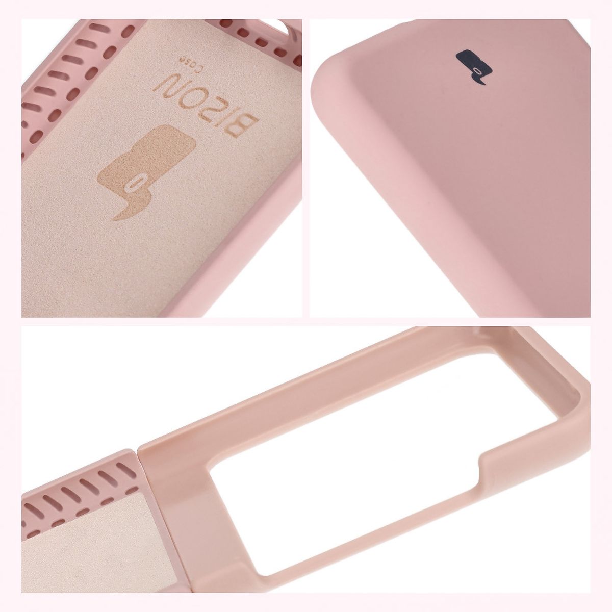 A Bizon Soft Case tok felépítése: integrált védők, megemelt szélek és mikroszálas párnázat