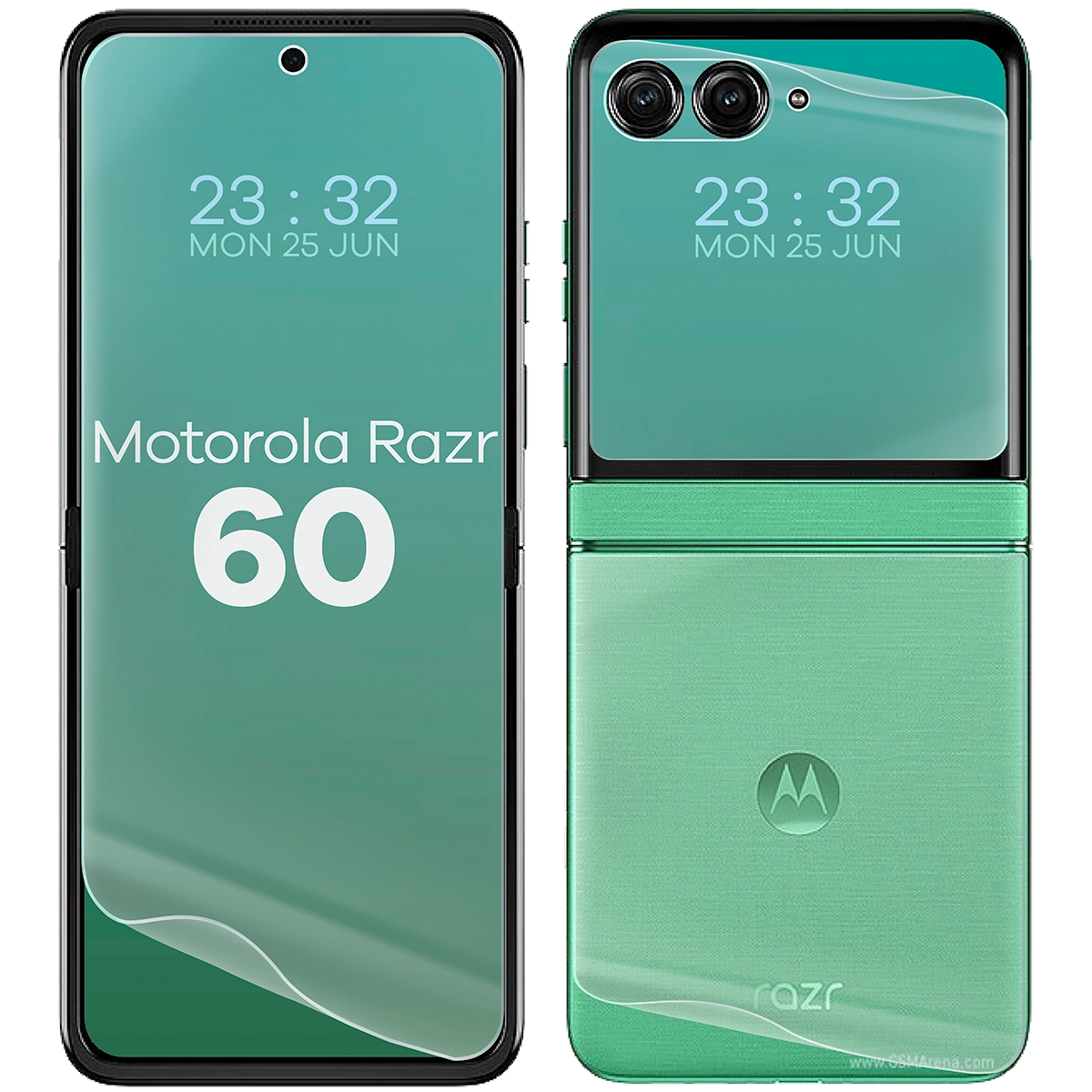 Przezroczystość zestawu folii hydrożelowych na telefon Bizon Glass Hydrogel Set do Motorola Razr 60