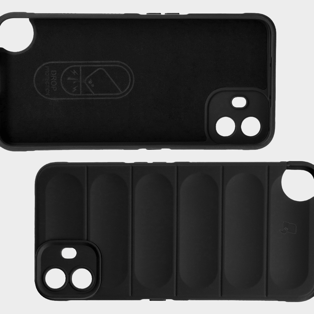 Microfiber lining, grooves on the back, and reinforced corners in the Bizon Case Tur