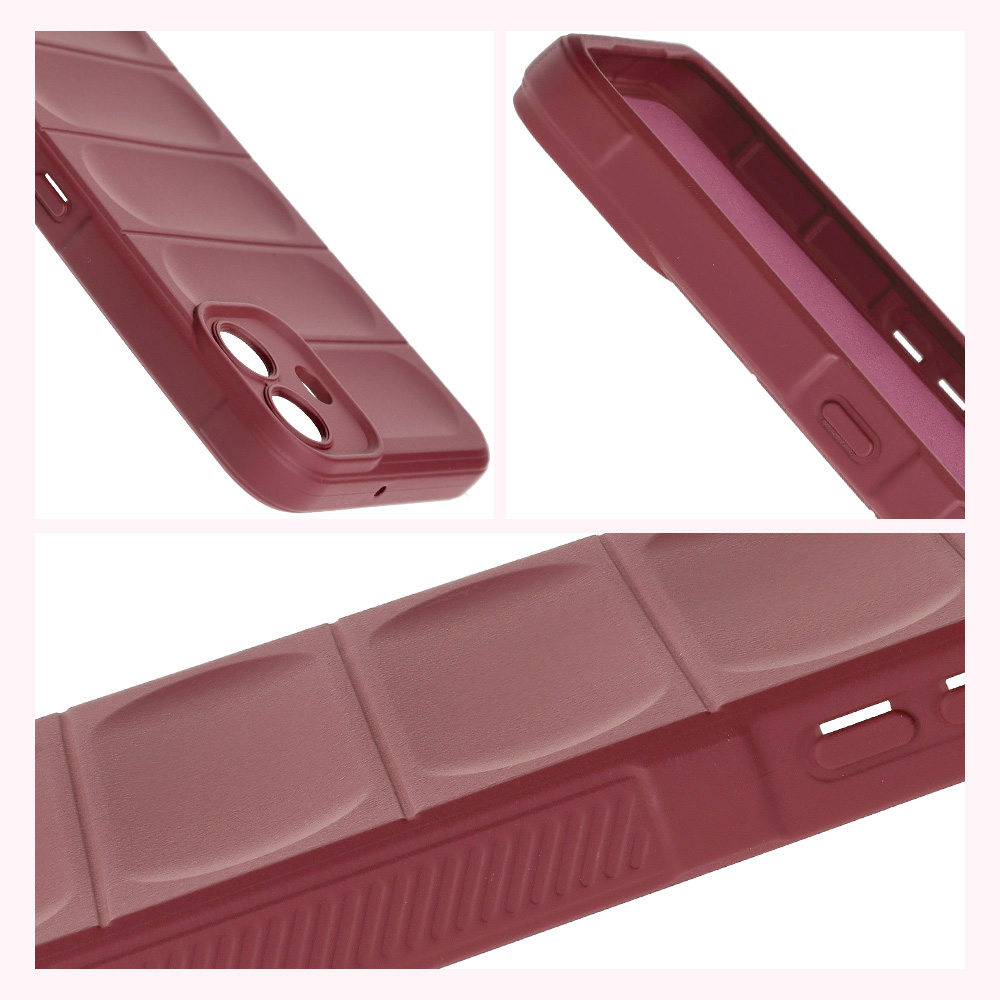 Strukturierte Seiten und erhöhte Ränder für Bildschirm und Kamera im Bizon Case Tur