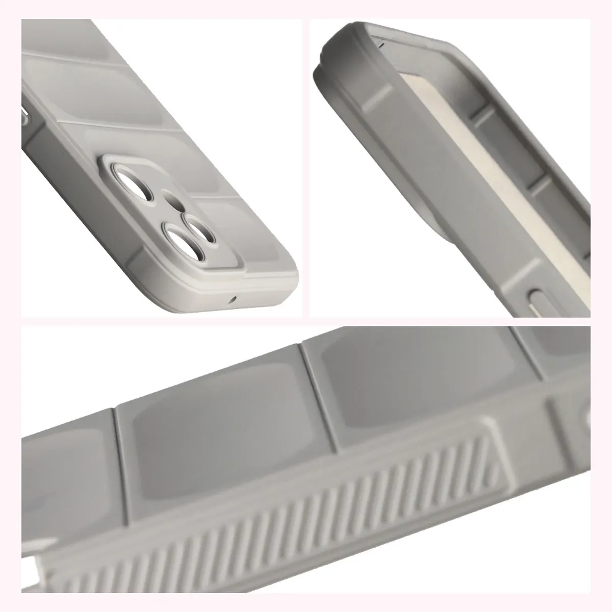 Textured sides and raised edges of the screen and camera in the Bison Case Tur for Nothing CMF Phone 2 Pro