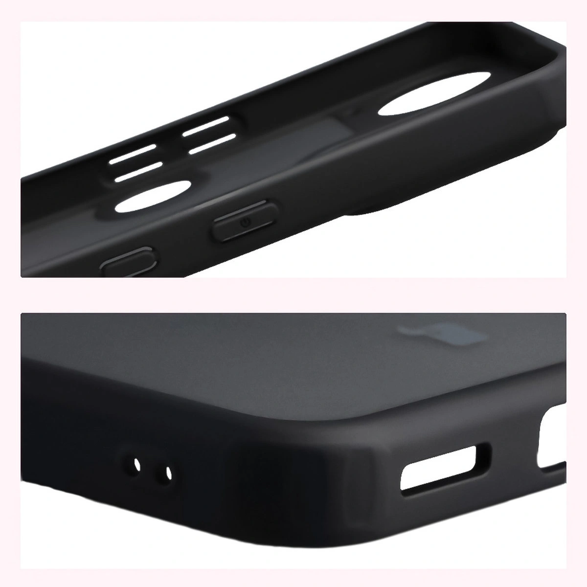 Verstärkte Ecken und erhöhte Ränder des Bildschirms in der Bizon Case Angelo Hülle für das Nichts Phone (3)