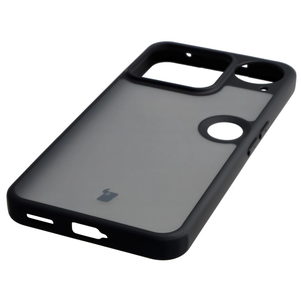 Integrierte Tasten, Ausschnitte und hybrides Material in der Bizon Case Angelo Hülle für das Nichts Phone (3)