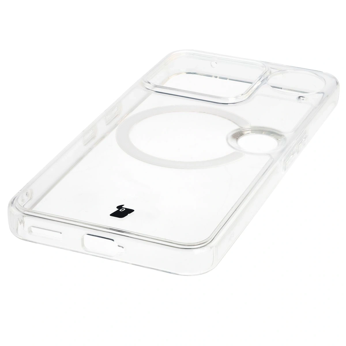 Integrierte Tasten, Ausschnitte und hybrides Material in der Bizon Case CrystalO für Nothing Phone (3)