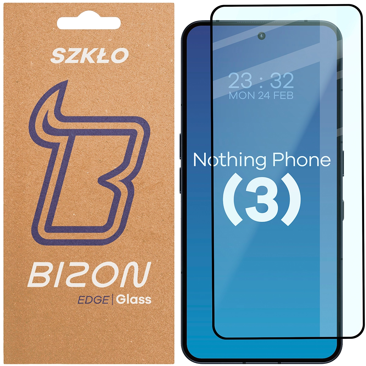 Szkło hartowane na cały ekran Bizon Glass Edge 2 dla Nothing Phone (3)