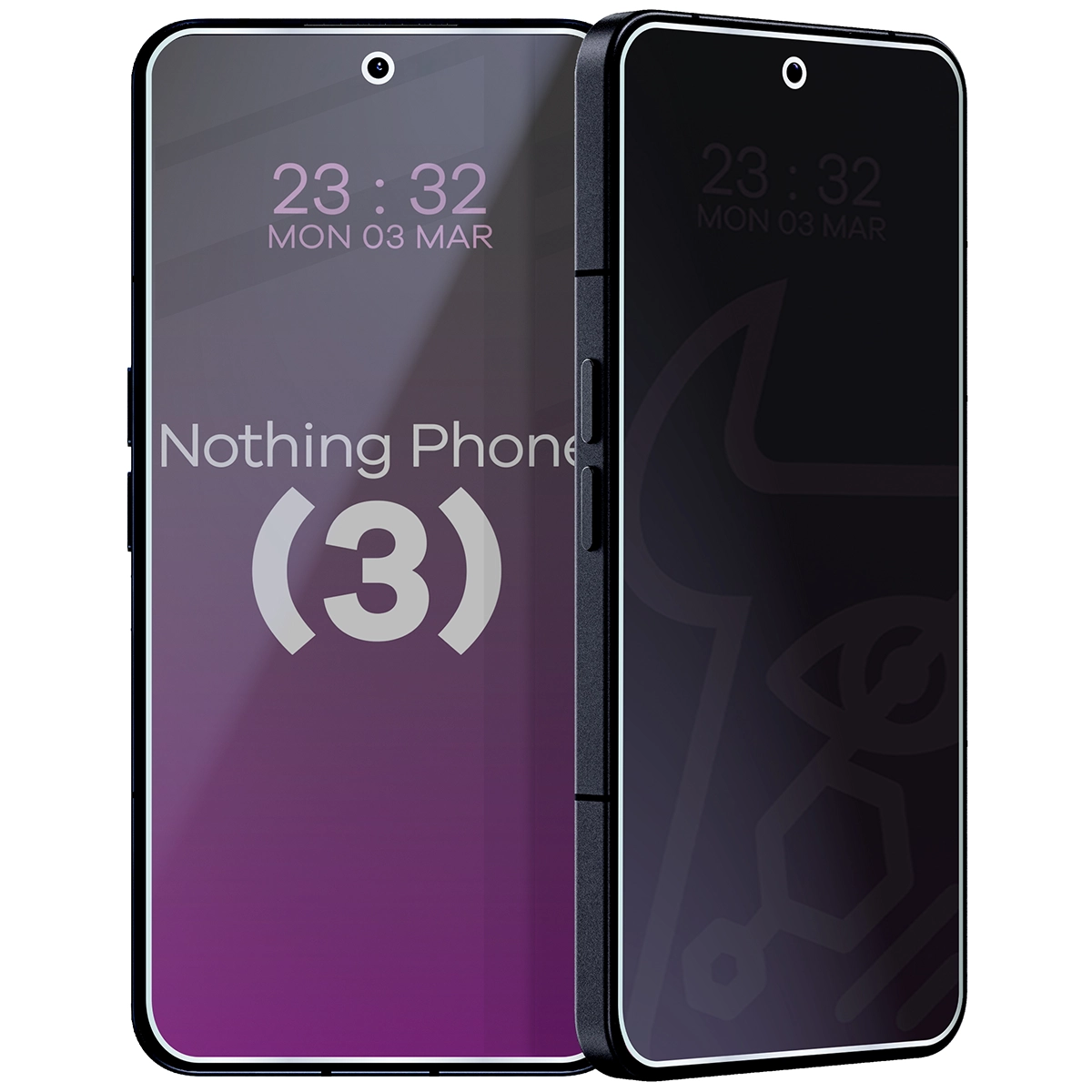 Szkło hybrydowe prywatyzujące Bizon Glass Mule Shadow do Nothing Phone (3)