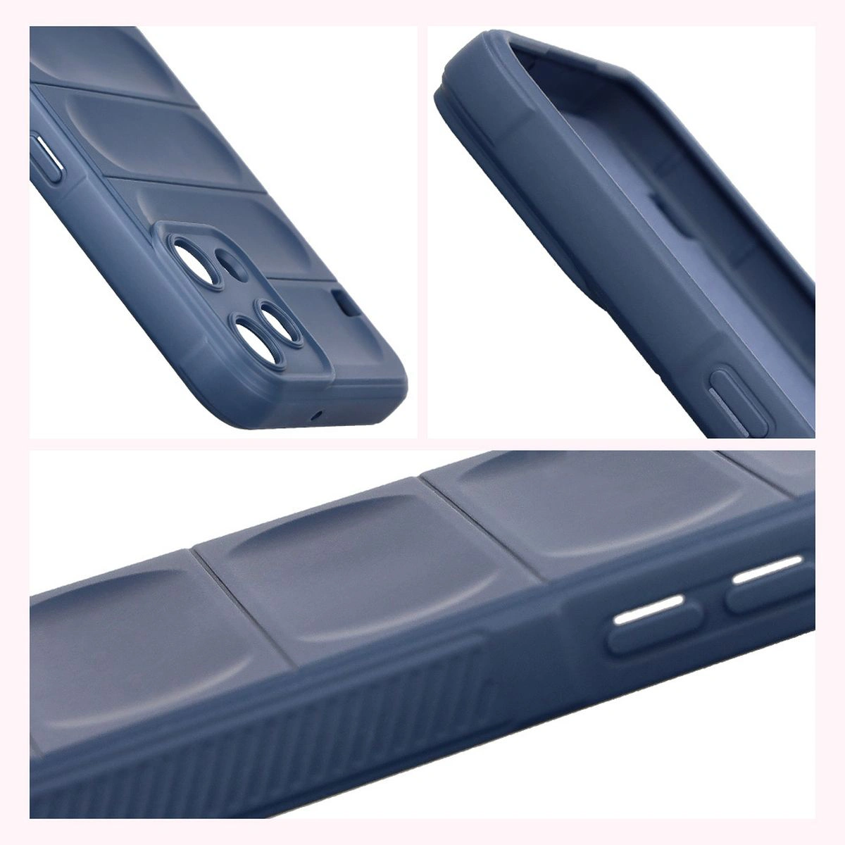 Textured sides and raised edges of the screen and camera in the Bizon Case Tur for Nothing Phone (3a) Lite