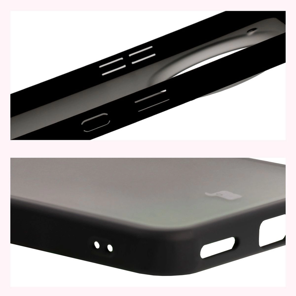 Reinforced corners and raised screen edges in Bizon Case Angelo