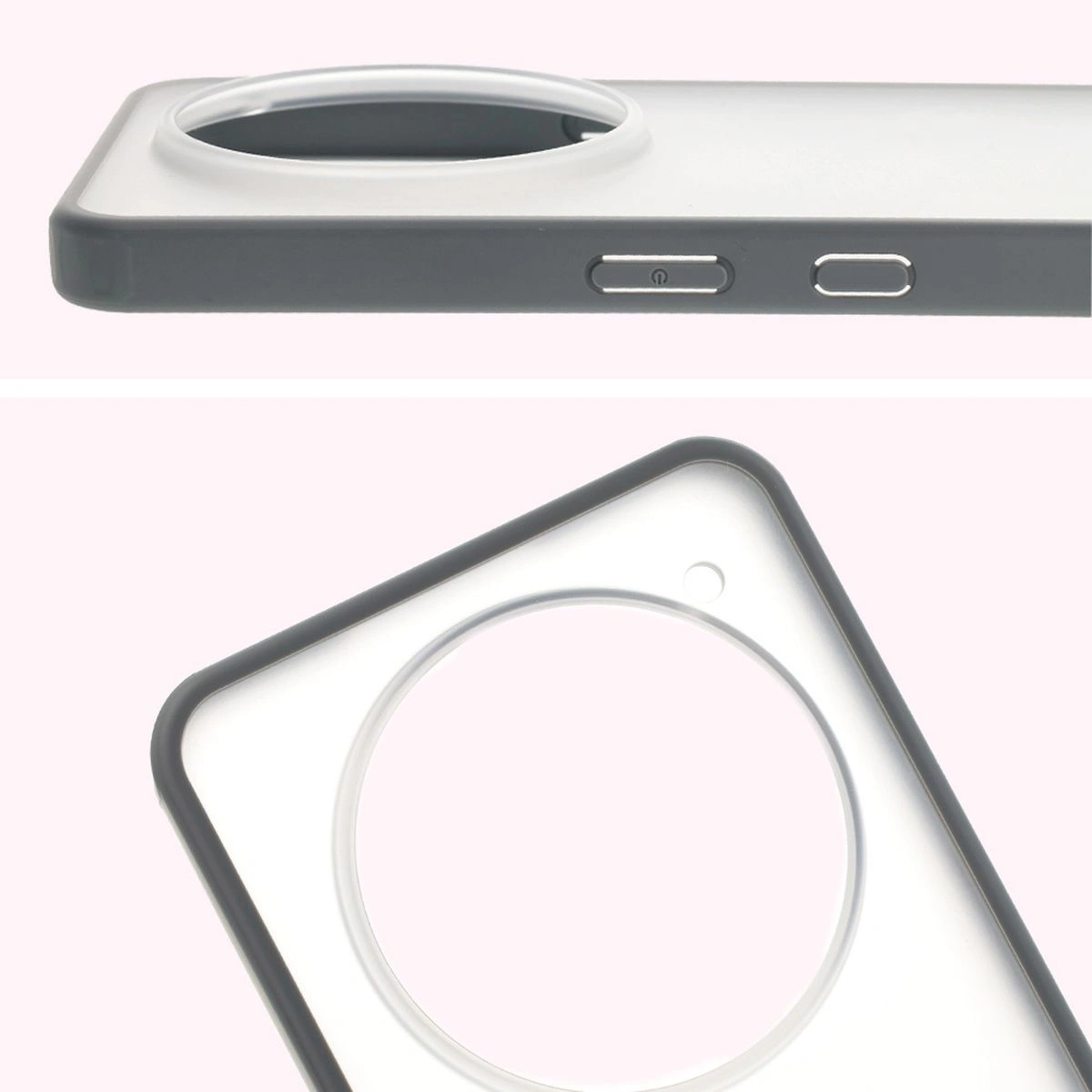 Full cutout and raised edges for the camera in Bizon Case Angelo for Nothing Phone (3a) Pro
