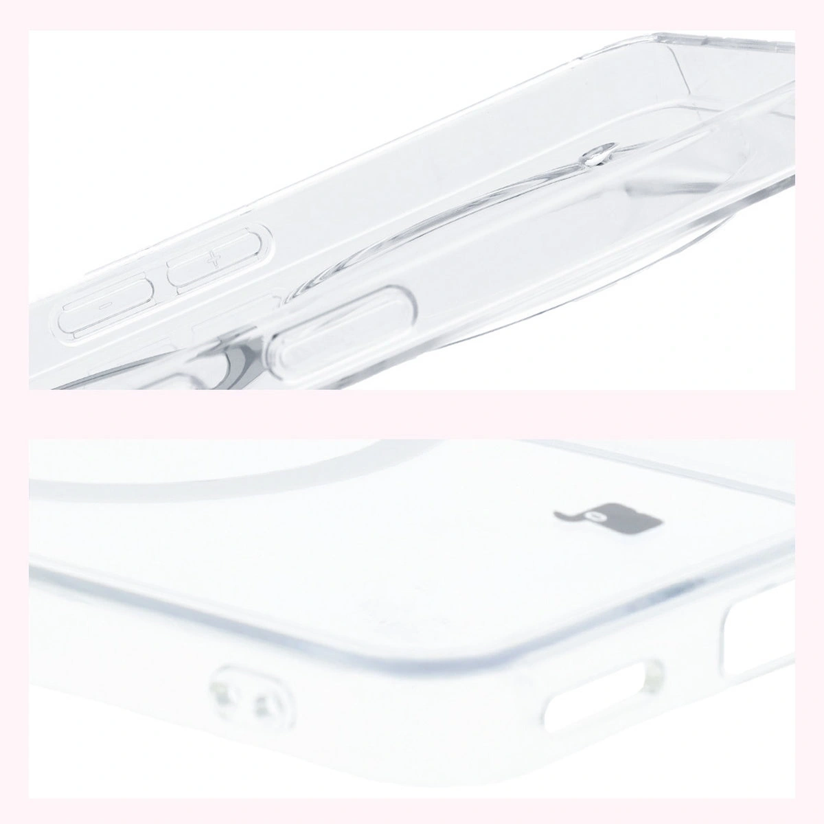 Wzmocnione narożniki i podwyższone ranty ekranu w etui Bizon Case CrystalO do Nothing Phone (3a) Pro