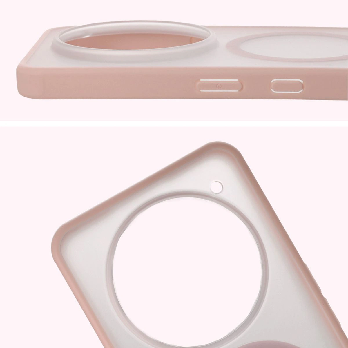 Full cutout and raised edges for the camera in Bizon Case MatteO for Nothing Phone (3a) Pro