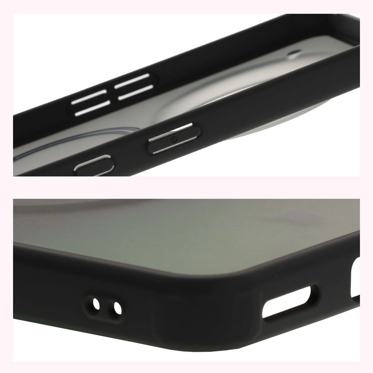 Reinforced corners and raised screen edges in Bizon Case MatteO