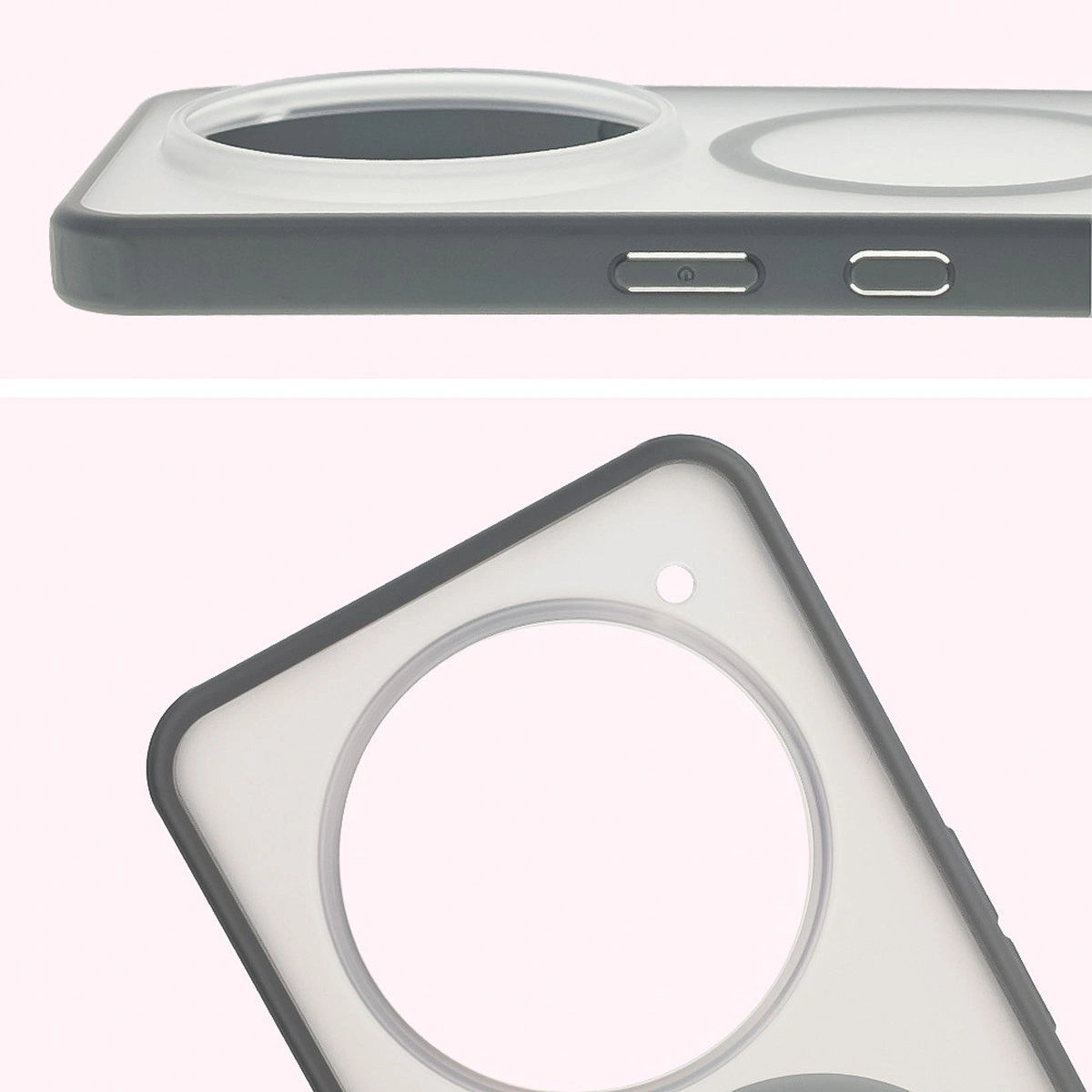 Full cutout and raised edges for the camera in the Bizon Case MatteO for Nothing Phone (3a) Pro