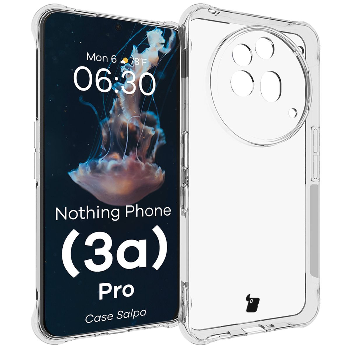 Transparent Bison Case Salpa for Nothing Phone (3a) Pro