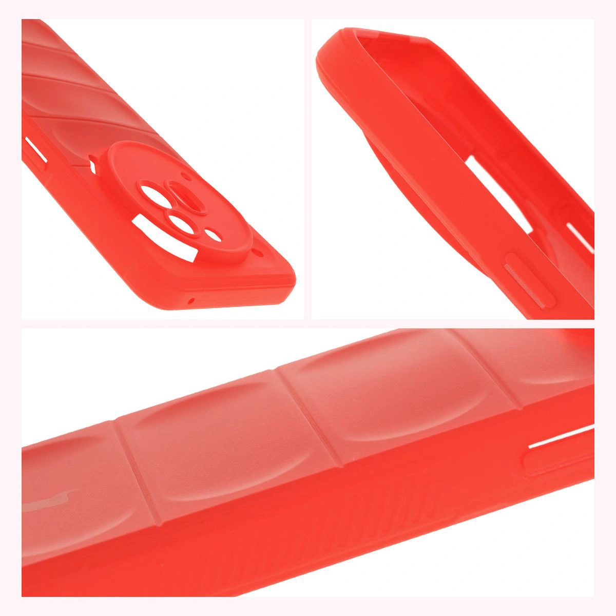 Textured sides and raised edges of the screen and camera in the Bison Case Tur for Nothing Phone (3a) Pro