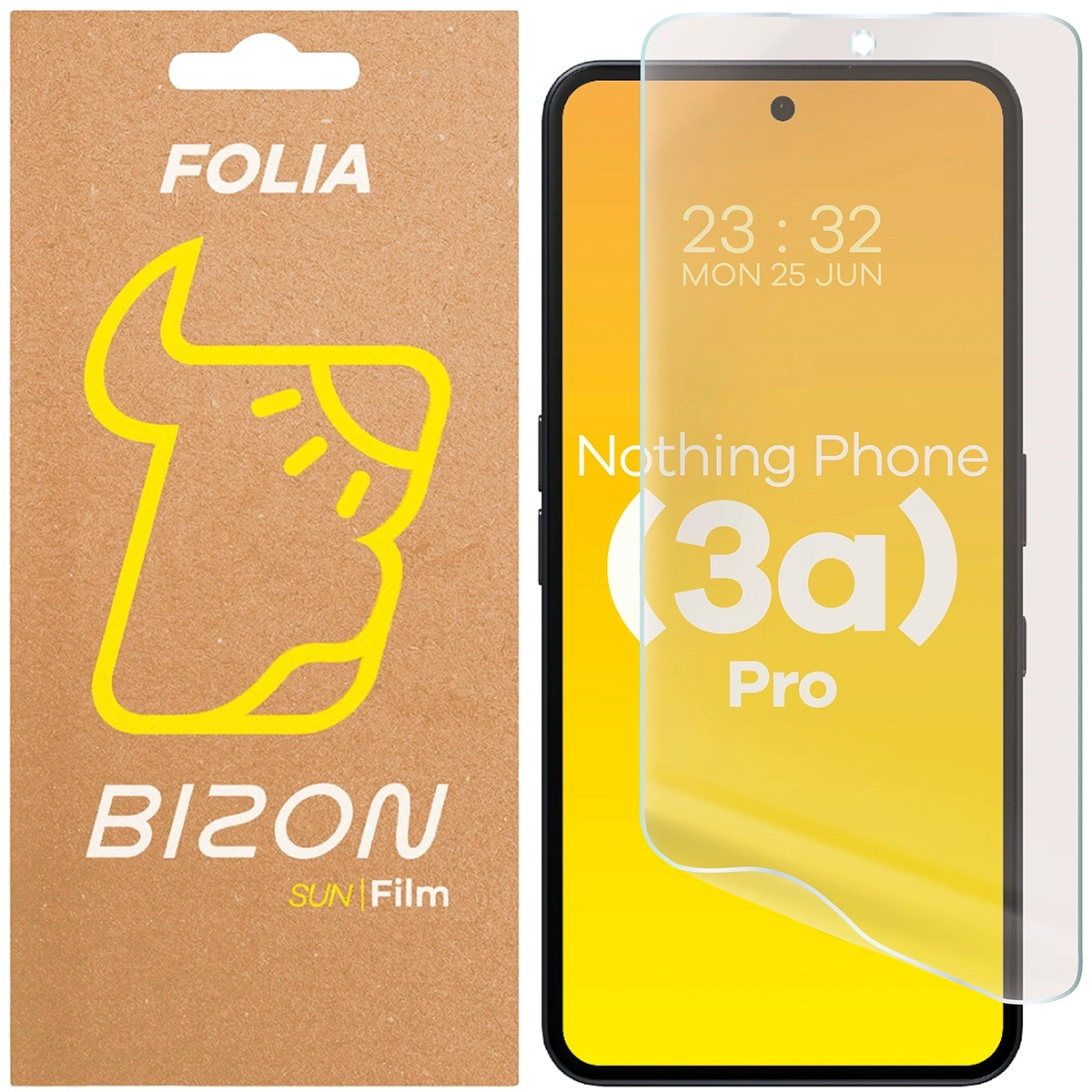 Folia matowa na ekran Bizon Glass Film Sun do Nothing Phone (3a) Pro, 1 sztuka