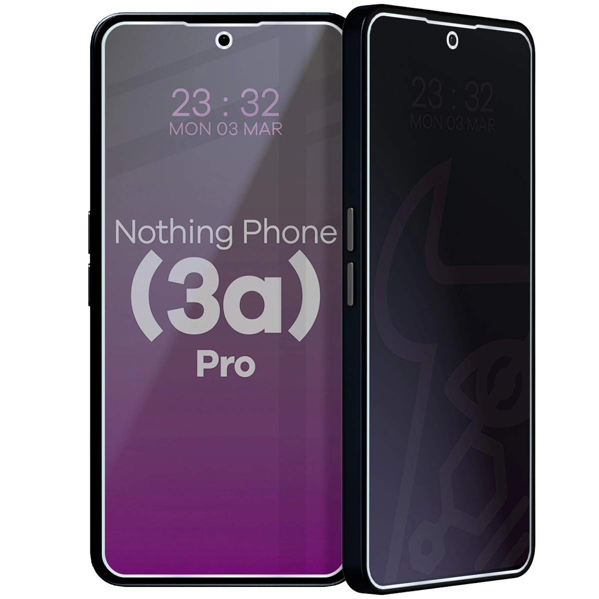 Szkło hybrydowe prywatyzujące Bizon Glass Mule Shadow do Nothing Phone (3a) Pro