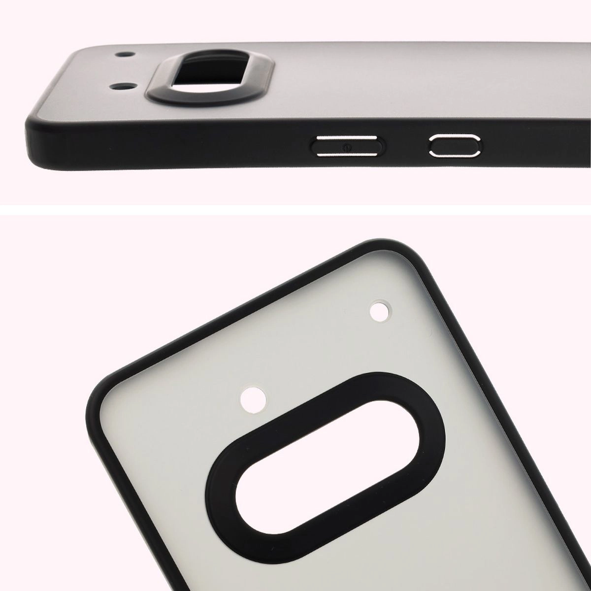 Full cutout and raised edges for the camera in Bizon Case Angelo