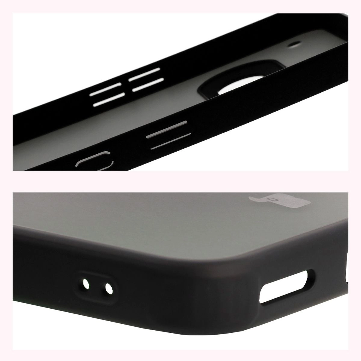 Reinforced corners and raised screen edges in Bizon Case Angelo