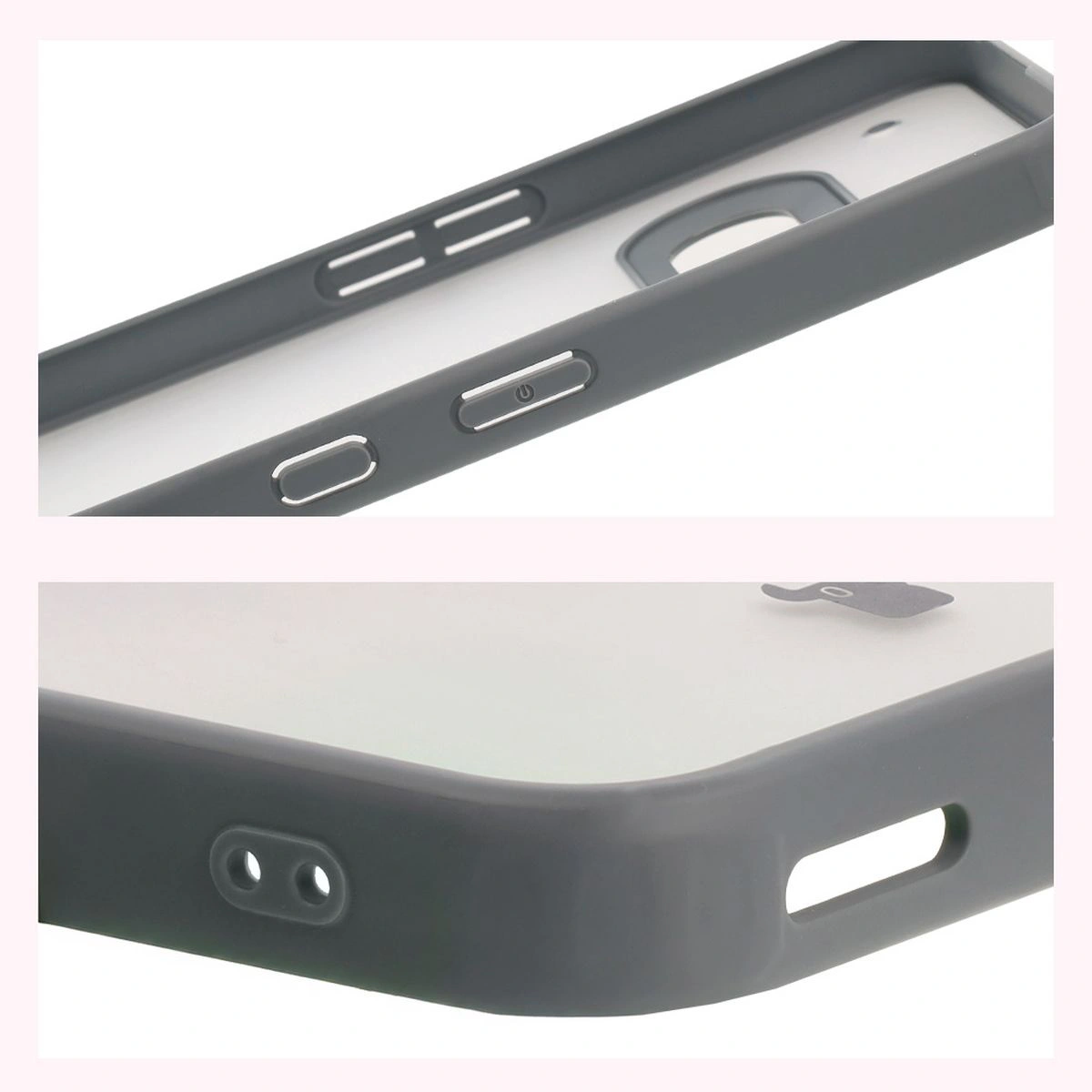 Reinforced corners and raised edges of the screen in the Bizon Case Angelo for Nothing Phone (3a)