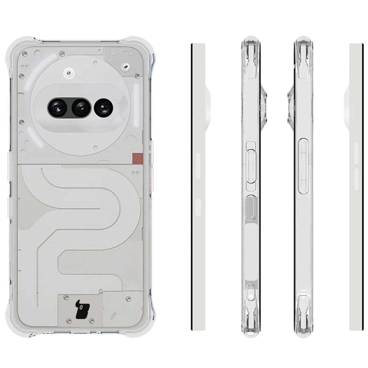 Transparent back of the Case Salpa for Nothing Phone (3a)
