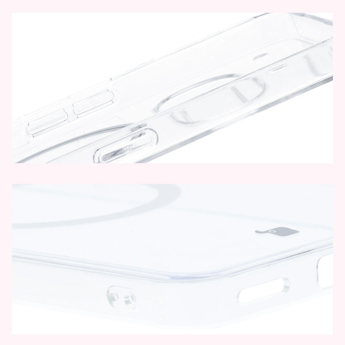 Wzmocnione narożniki i podwyższone ranty ekranu w etui Bizon Case CrystalO do Nothing Phone (3a)