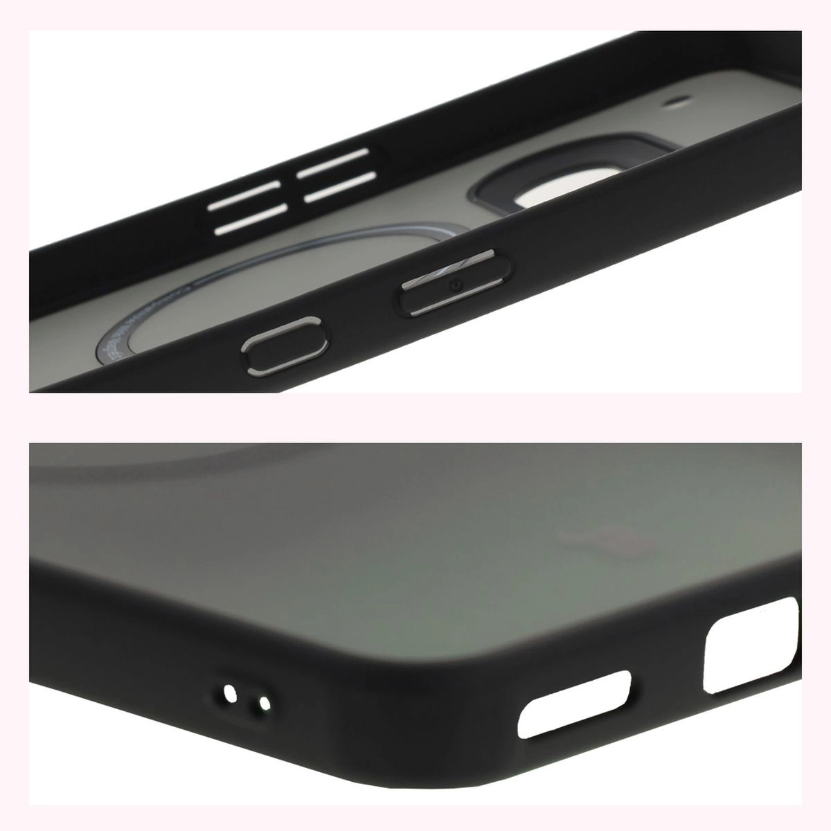 Reinforced corners and raised edges of the screen in Bizon Case MatteO