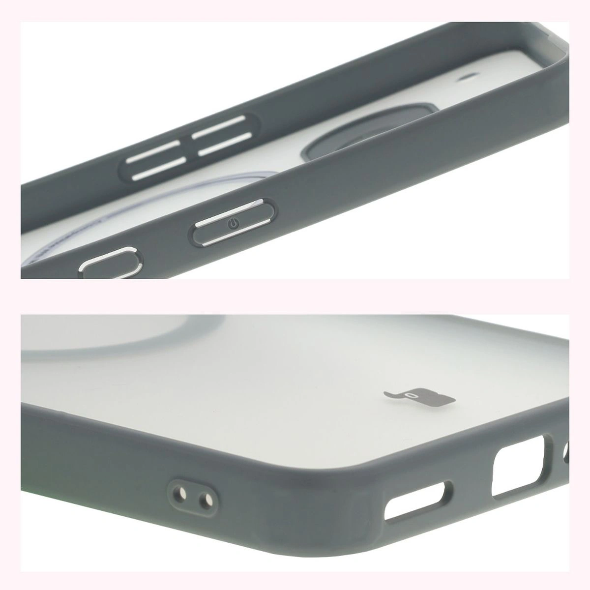 Verstärkte Ecken und erhöhte Ränder des Bildschirms in der Bizon Case MatteO Hülle für Nothing Phone (3a)