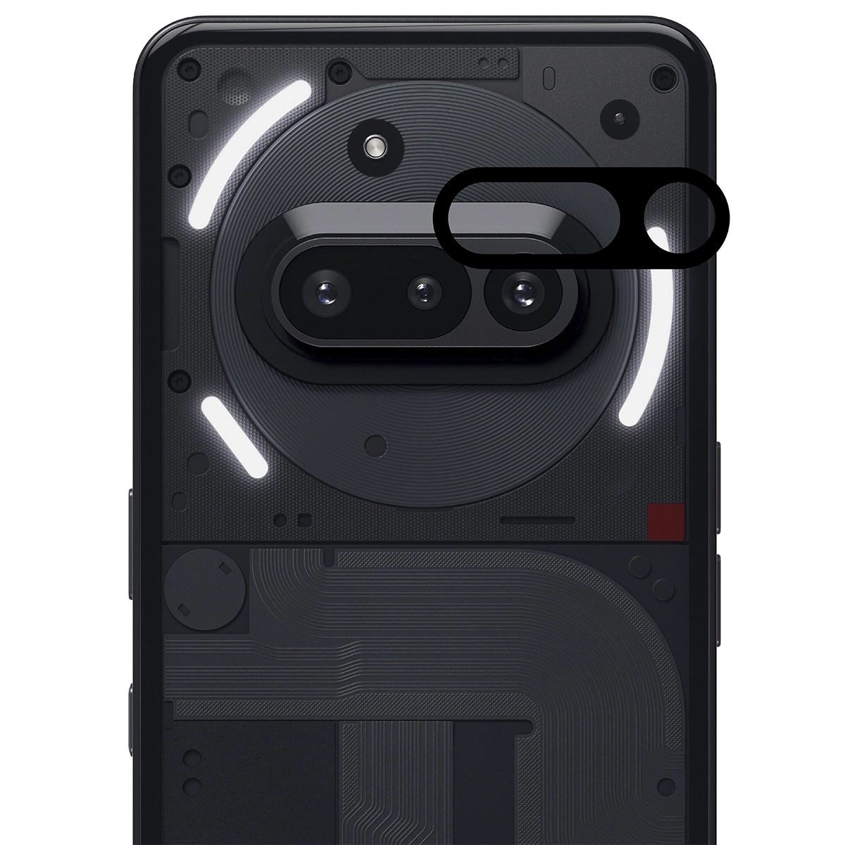 Szkło na obiektyw doNothing Phone (3a) zawarte w zestawie