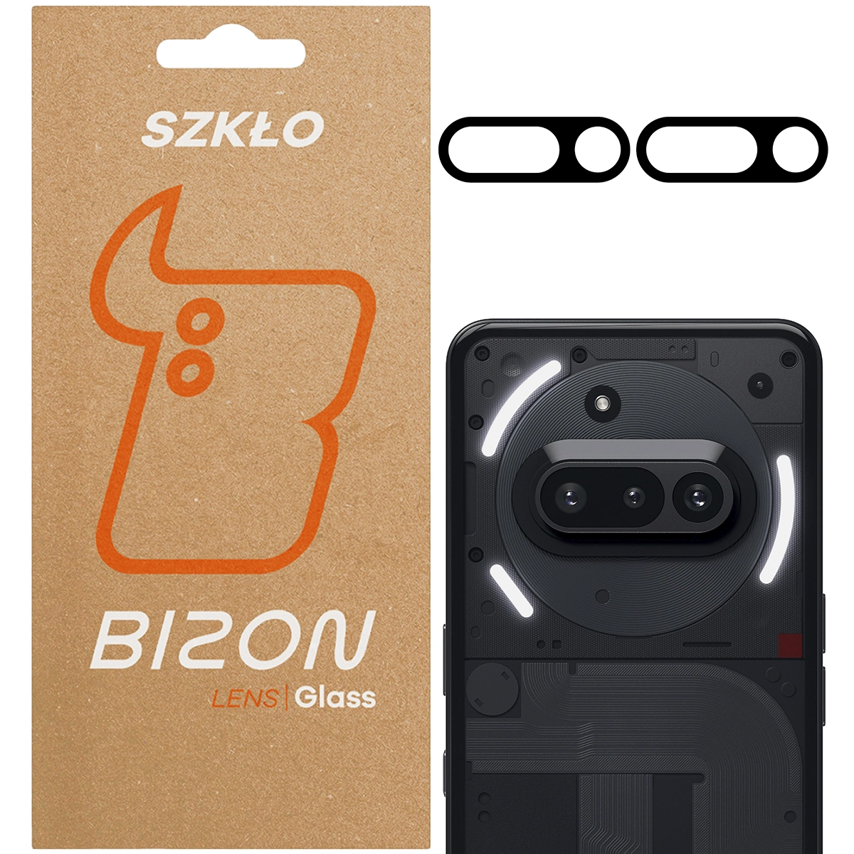 Bizon Glass Silk Lens for Nothing Phone (3a), 2 pieces