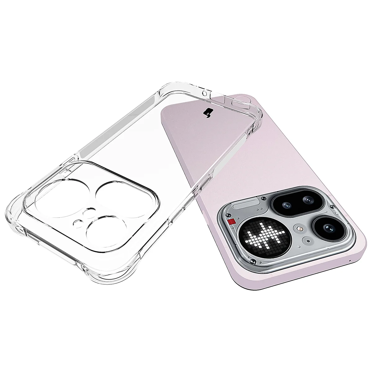 Dedykowane wycięcia i podwyższone krawędzie aparatu w etui Bizon Case Salpa do Nothing Phone (4a) Pro