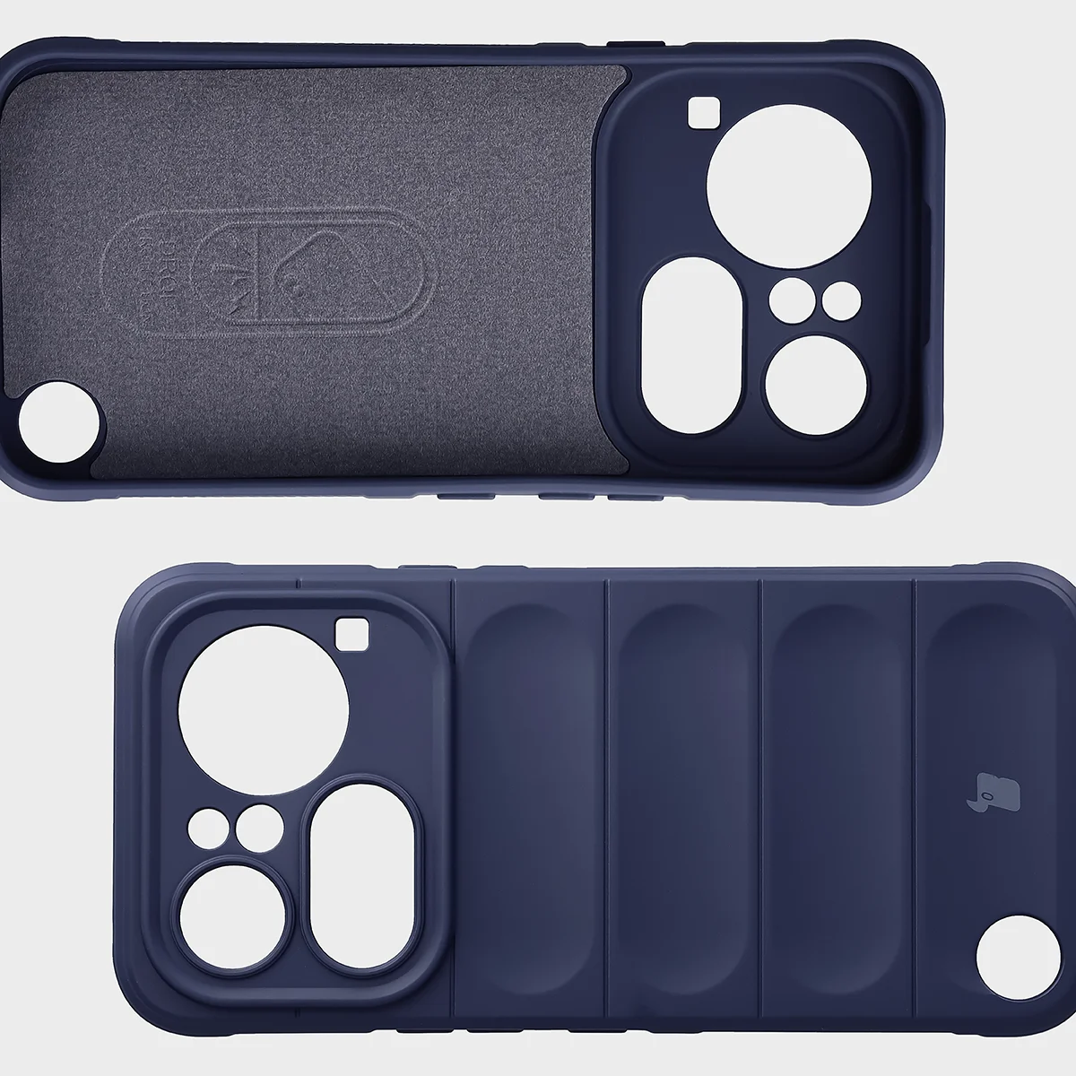 Wyściółka z mikrofibry, wyżłobienia na pleckach i wzmocnione narożniki w etui Bizon Case Tur do Nothing Phone (4a) Pro