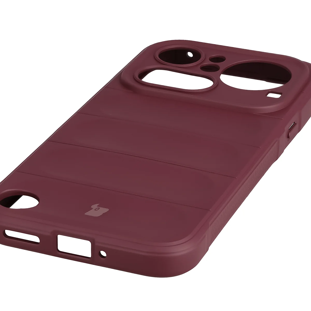 Precyzyjne wycięcia i kompatybilność z ładowaniem indukcyjnym w etui Bizon Case Tur do Nothing Phone (4a) Pro