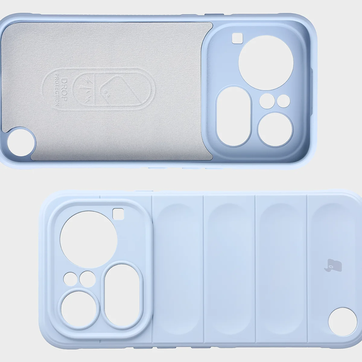 Wyściółka z mikrofibry, wyżłobienia na pleckach i wzmocnione narożniki w etui Bizon Case Tur do Nothing Phone (4a) Pro