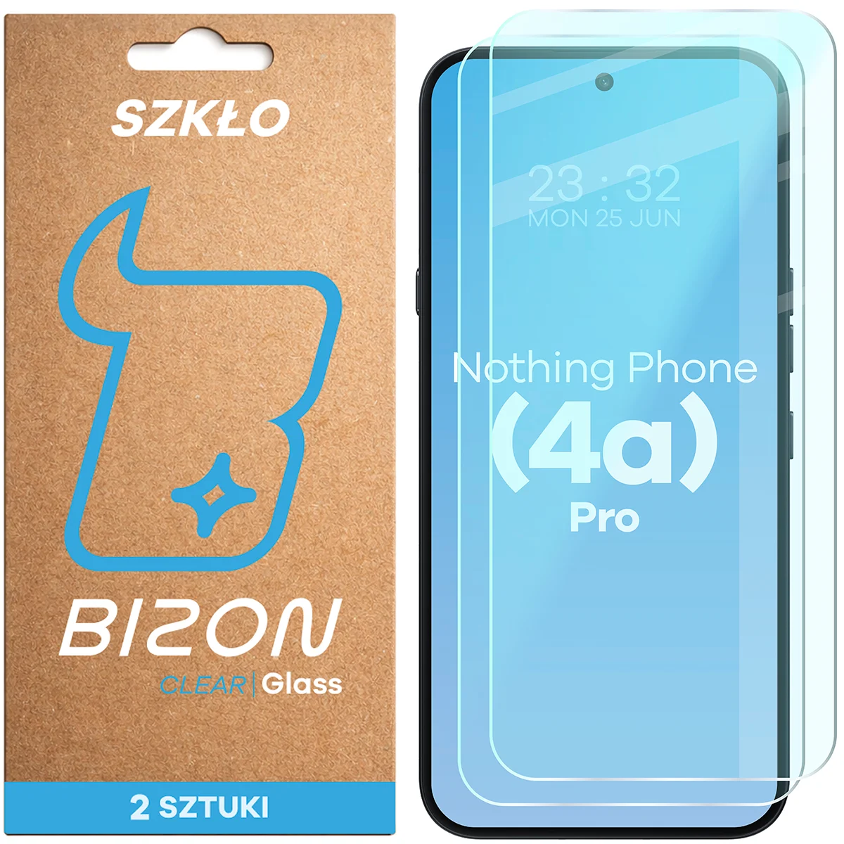 Szkło hartowane Bizon Glass Clear Duo do Nothing Phone (4a) Pro
