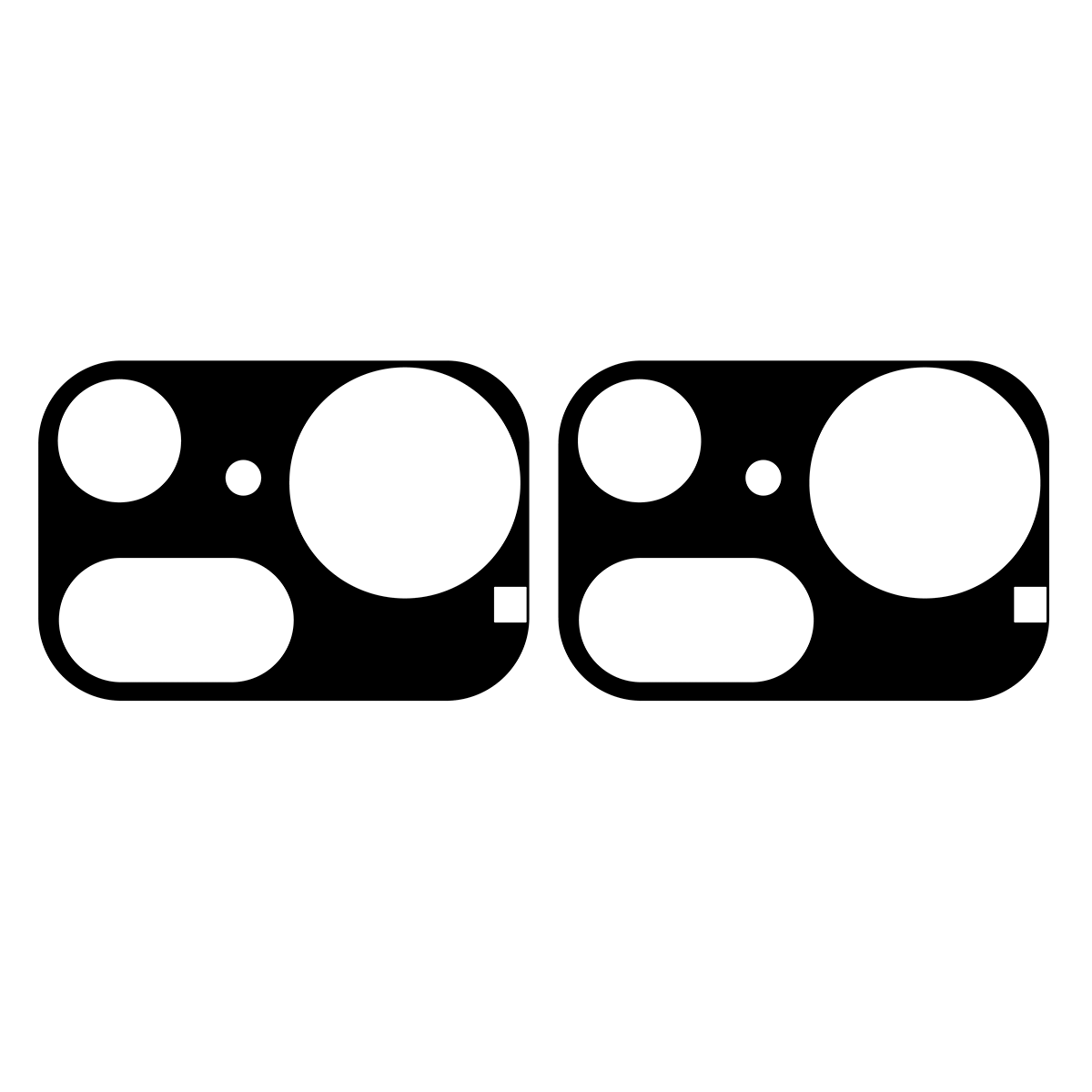 Szkło Bizon Glass Lens do Nothing Phone (4a) Pro nakładane na wyspę aparatów